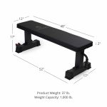 Scratch and Dent - Titan Fitness Flat Weight Bench 1,000 lbs. Capacity w/ Handle & Wheels - FINAL SALE - Image 2