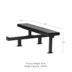 Scratch and Dent - Drop-In Power Rack Bench | Competition Height - FINAL SALE - Image 2