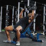 Scratch and Dent, TITAN Series Adjustable Bench Navy - Image 3