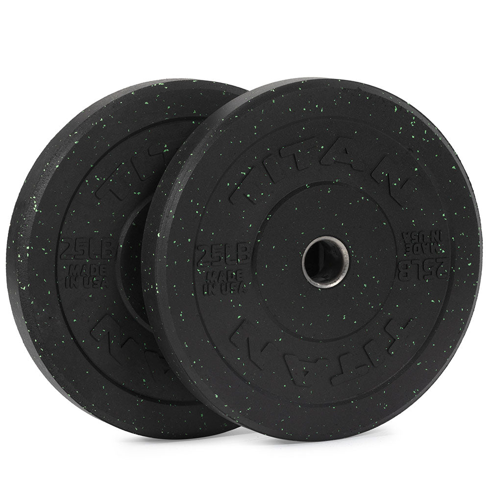 402033_01.jpg 25 LB Pair Crumb Rubber Bumper Plates - Image 1