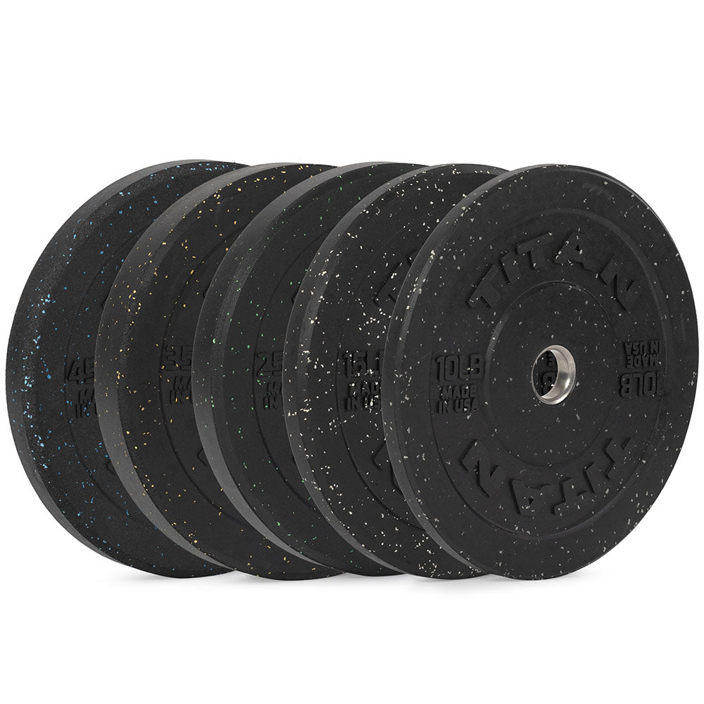 402060_01.jpg 260 LB Set Crumb Rubber Bumper Plates - Image 1