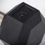 30 LB Straight Stainless Steel Hex Dumbbells - Image 3
