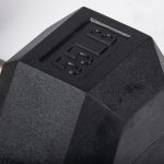 55 LB Straight Stainless Steel Hex Dumbbells - Image 3