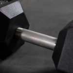 55 LB Straight Stainless Steel Hex Dumbbells - Image 5