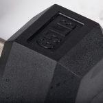 65 LB Straight Stainless Steel Hex Dumbbells - Image 3
