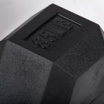 85 LB Straight Stainless Steel Hex Dumbbells - Image 3