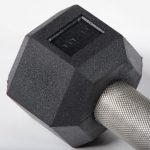 5 LB Straight Stainless Steel Hex Dumbbells - Image 4