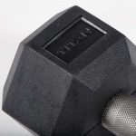 10 LB Straight Stainless Steel Hex Dumbbells - Image 4