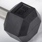 15 LB Straight Stainless Steel Hex Dumbbells - Image 3