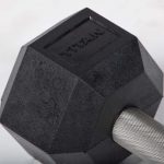 25 LB Straight Stainless Steel Hex Dumbbells - Image 4