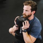 55 LB Pair Round Urethane Dumbbells - Image 5